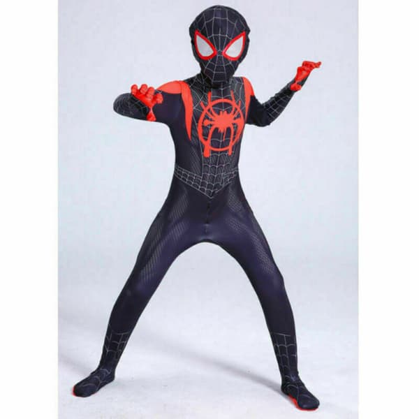 2023 - Sort Spiderman-kostume - Den perfekte gave til børn - en sort black V. black 130 cm