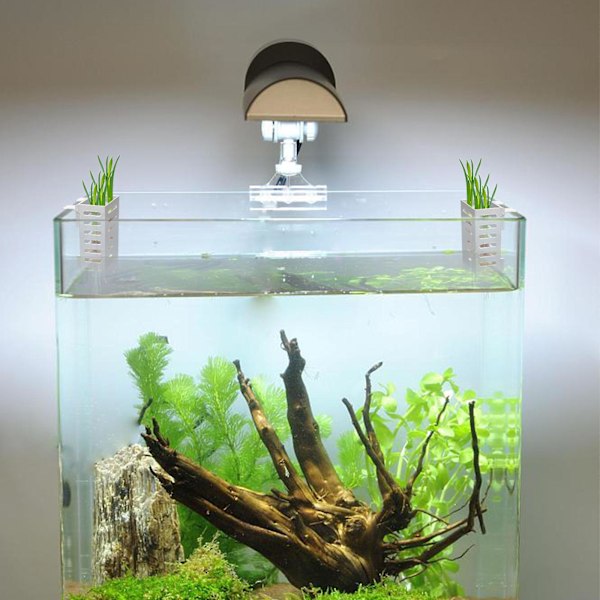 Akvarieplanteholder Hengende Akvatisk Plantepotte Vann Akvatisk Plantepotte Med Hull Akvarieplantekopper Hvit White 4Pcs
