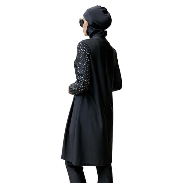 Badedragt til voksne print Isla badedragt hijab badedragt black m