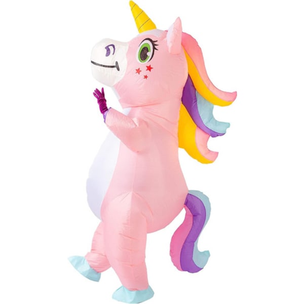 Uppblåsbar Unicorn kostym för vuxna, Halloween V Rose