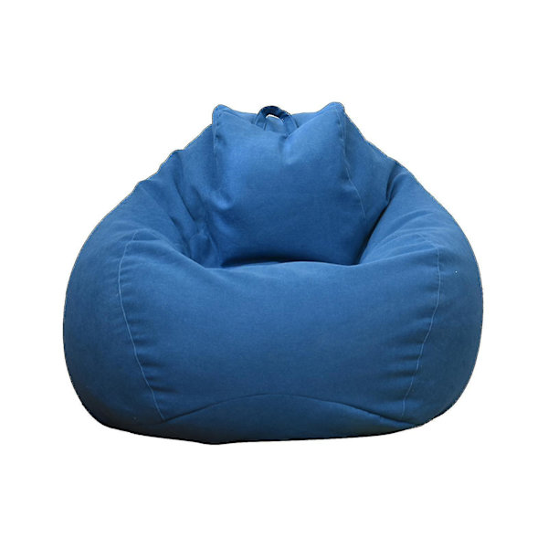 Ny design extra stora bönsäckstolar Soffa Cover Inomhus Lazy Lounger För Vuxna Barn Hotsale! Blue 100 * 120cm