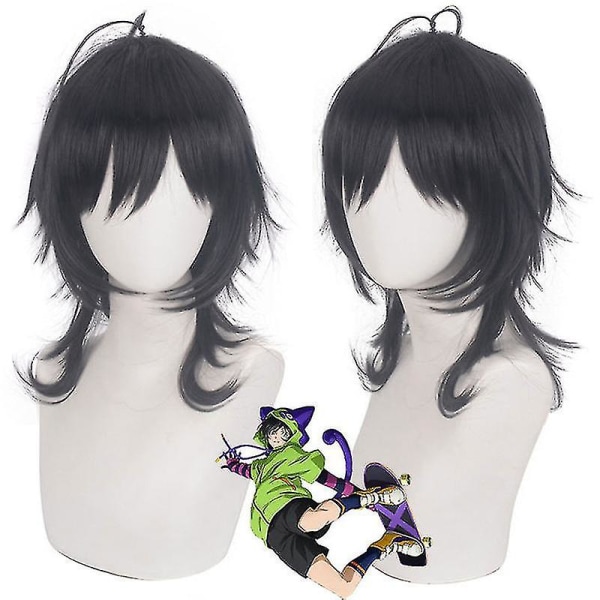 Anime Sk8 The Infinity Cosplay Costume Chinen Miya Sk Eight Cosplay Halloween Party Cos Outfits 6st/ set V Wig 1pc XL