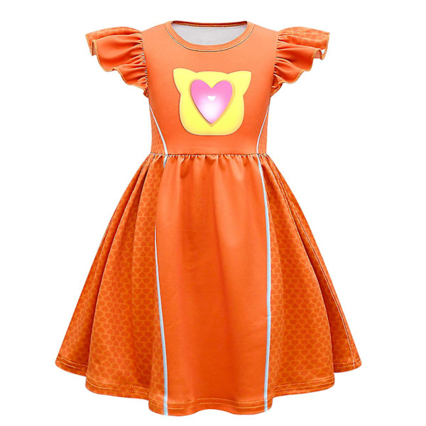 Lasten mekot Cosplay Superkitties -mekkot Superkitties -vaatteet orange 130cm