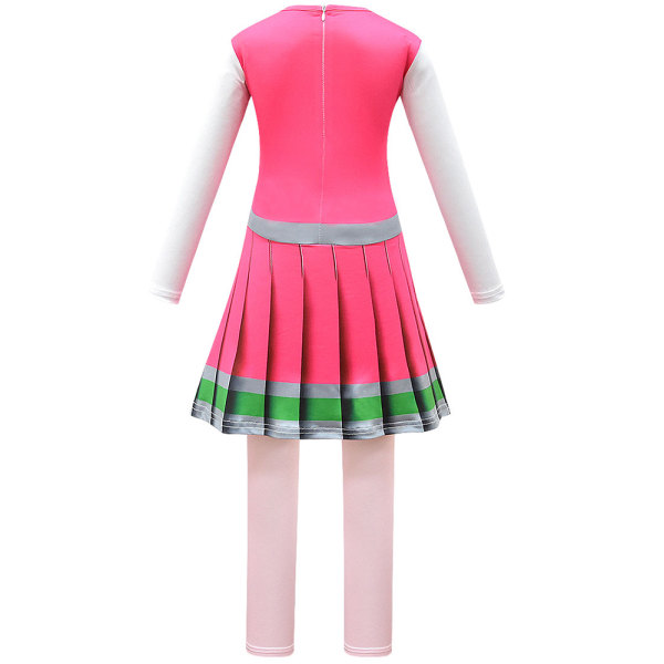 Barnefest Anime Cosplay Zombie College 2cos Service Kort kjole Kostyme 140cm 130cm