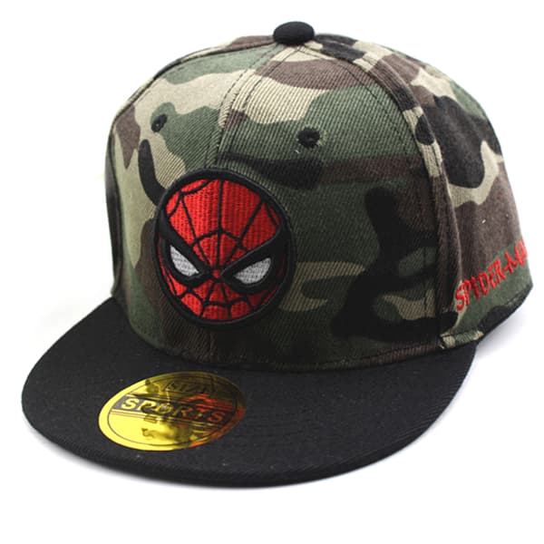 Pojkflickor tecknad basebollkeps Superhero Snapback huvudbonader V Flash