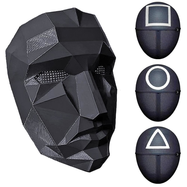 Squid Game Maske / Ansigtsmaske - Cosplay V Black Triangle