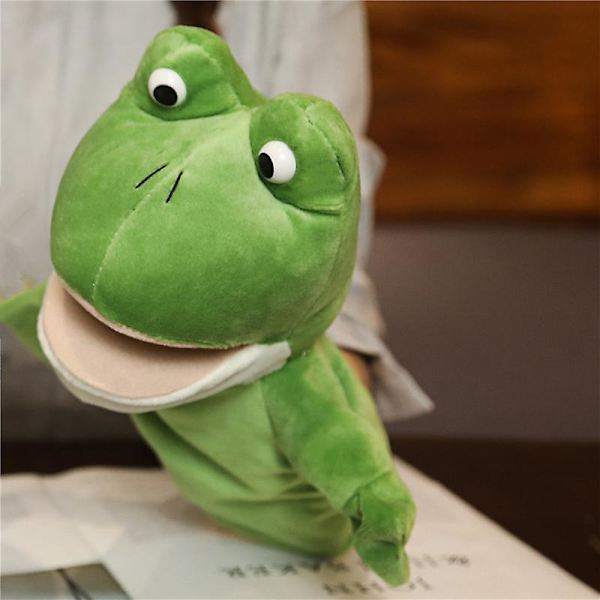 Eläin käsi sormi tarina nukke Kawaii pehmolelu pedagoginen vauva Leijona Elefantti Kanin Apin Giraffi pehmeät lelut Täytetty nukke V Crocodile