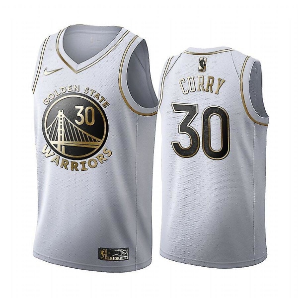 Warriors Curry Jersey No.30 Classic Platinum Thompson Green W S