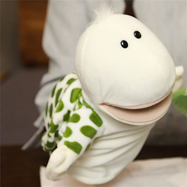 Djur Hand Finger Story Docka Kawaii plyschdocka Pedagogisk baby Lejon Elefant Kanin Apa Giraff mjuka leksaker Uppstoppad docka V Tortoise