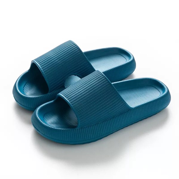 Kvinder Tykke Platform Cloud Slippers - blue 40-41(260mm)