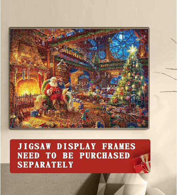 Adventskalender Julpussel, 24 delar 1008 pusselbitar Nedräkning Fireside Jullovspussel