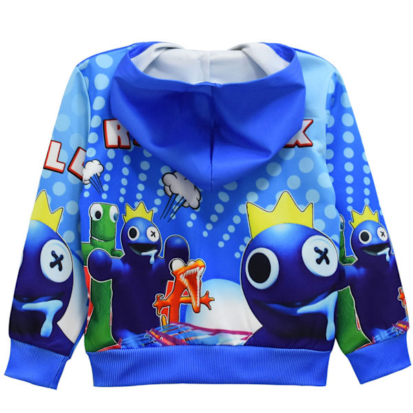 Rainbow Friends Børne Hoodie Zip Havrefløde Jakke Toppe Julegave W C 120cm