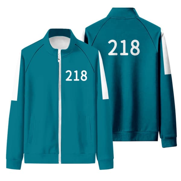 Squid Game Cosplay Kostym Unisex Sweatshirt + Bukseklær et - 218 S