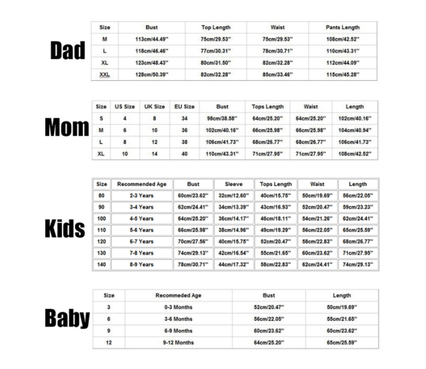 Julepyjamas sæt dad 2XL
