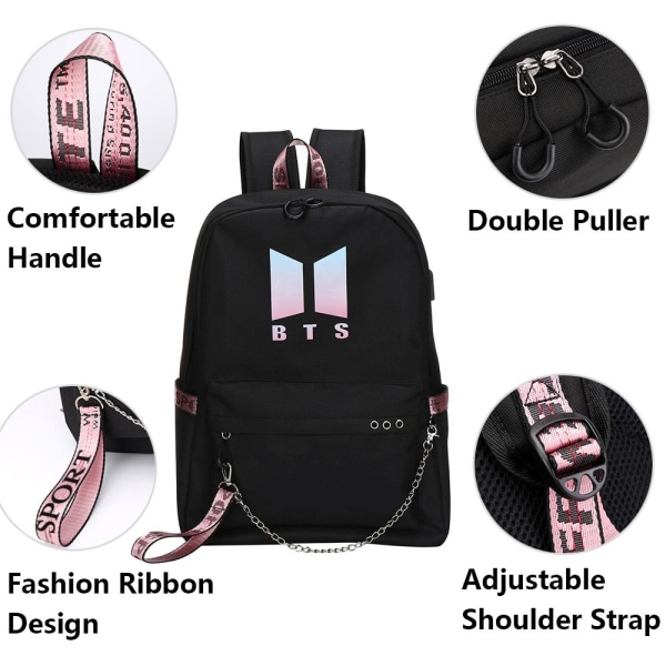 BT21 Koululaukku Ketjureppu Olkalaukut W