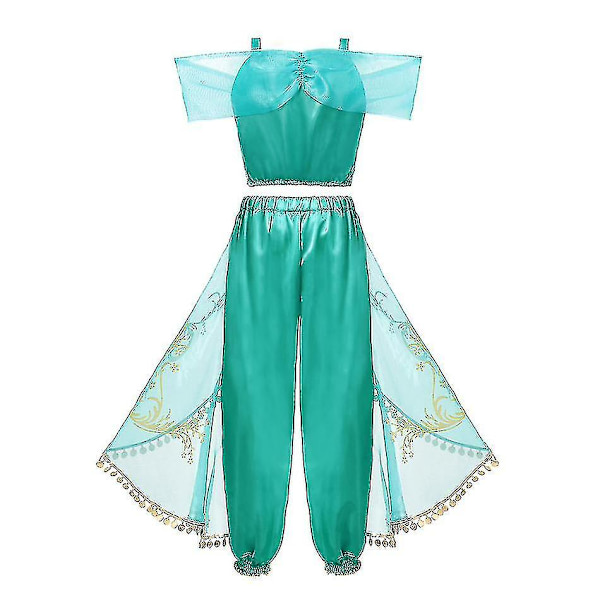 Jasmin Princess Kostyme for Jenter Aladdin Den Magiske Lampen Halloween Karneval Kostyme_y - 100
