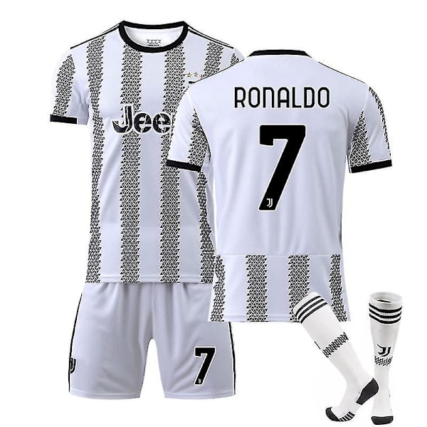 RONALDO #7 22-23 Juventus hjemmefodboldtræning i trøjesæt M
