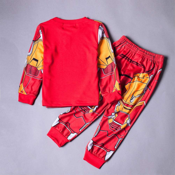 Reed Flickor Pojkar Barn Pyjamas Super Hero Cotton Barn Toddler Tecknad Pjs Sovkläder Ironman 3 Years