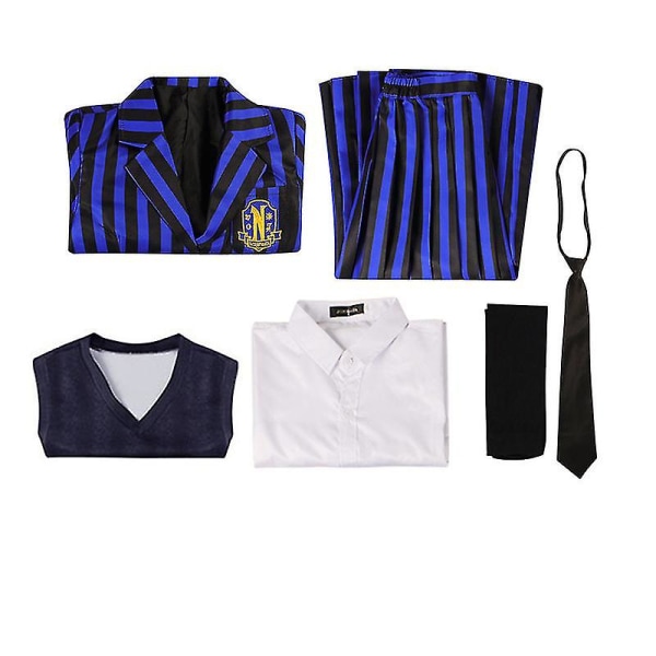 Onsdag Cosplay kostume Enid Sinclair klæd dig ud til voksne Børn Nevermore Academy Skoleuniform Halloween Karneval kostume Full set 120