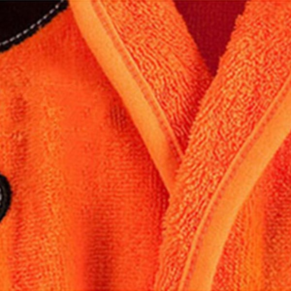 Barn Pojke Flicka Huva Fleece Morgonrock Nattkläder Pyjamas Yellow Tiger 5-6 Years