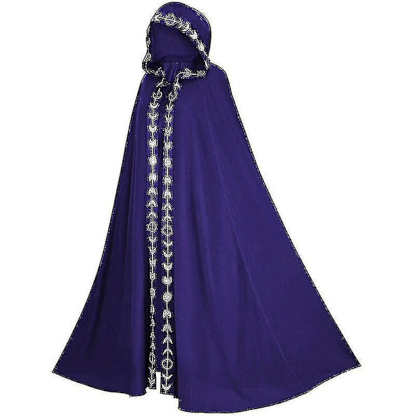 Huppuviitta keskiaikainen renessanssi 5-värinen viitta Halloween Cosplay-asut Elokuva ja televisio Cos-asut Jb5-2-G one size S-M
