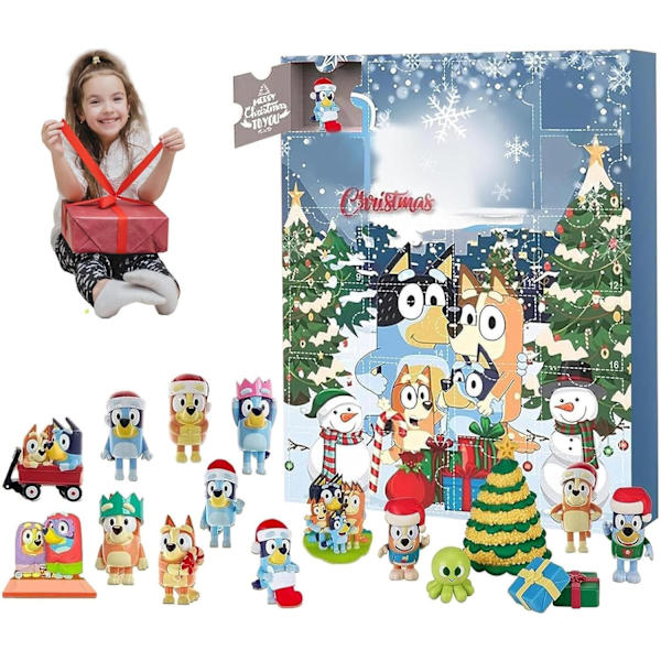 24-dages julekalender med søde figurer fra Bluey
