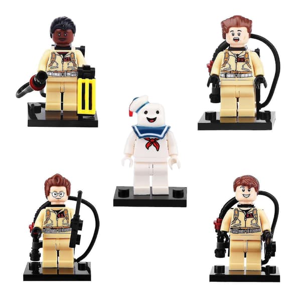 5 st/set Ghostbusters Docka Hem Samlarobjekt DIY Byggsten Leksak Actionfigur (FMY)