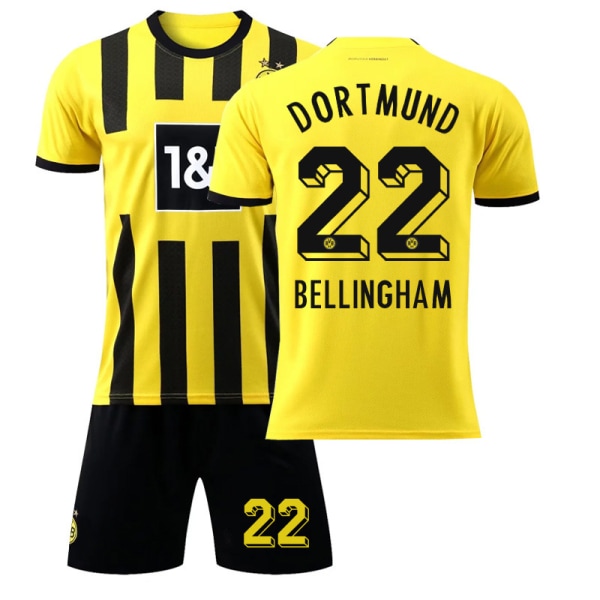 Dortmund trøye 22 23 fotballdrakt NO.22Bellingham W L(175-180cm)