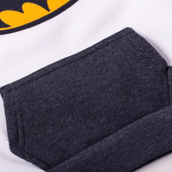 Barn Pojkar Tjej Batman Sweatshirt Toppar Byxor Träningsdräkt Grå Black 130