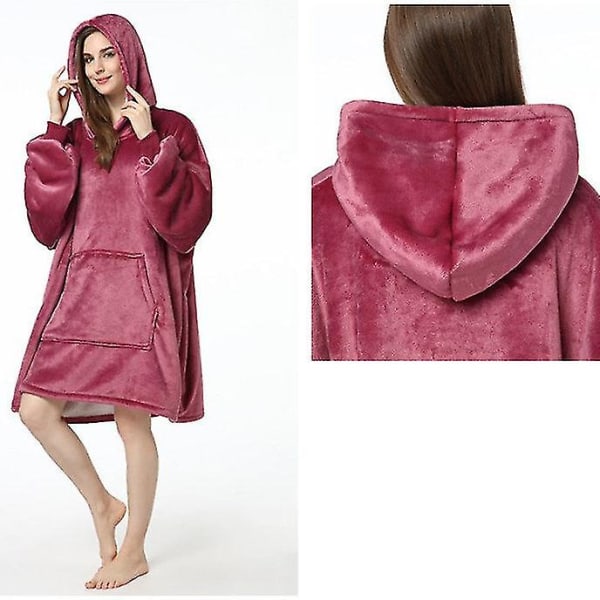 Pars heimeklede fortykka varm kald ekte hettepyjamas purple