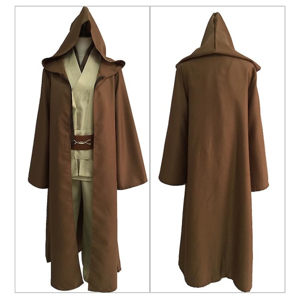 Plus Size Star Wars Jedi-kostymer - Anakin Replica för män och kvinnor | Cosplay Party Outfit | Kläder med filmtema Black and Brown 36