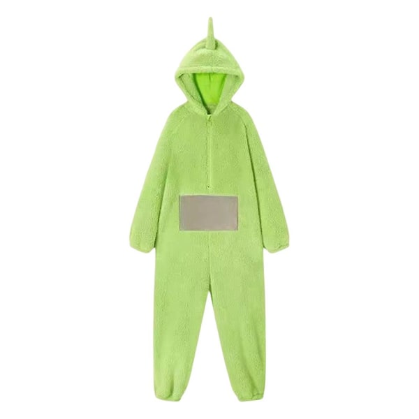 Unisex Teletubbies-asu Disi Onesies Lala Cosplay-pyjama Jumpsuit V Green L