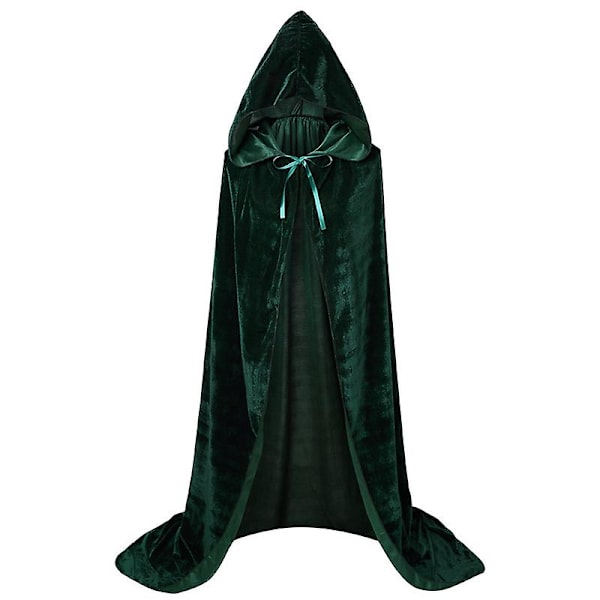 Hokus Pokus Heksekappe Halloween Sarah Winifred Sanderson Cosplay Kostume Voksen Børn Unisex Retro Aldre Kappe V Green XL 140 160cm