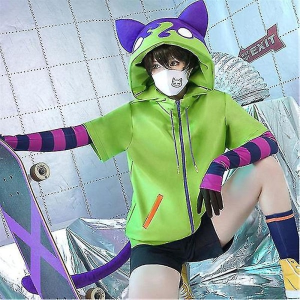 Anime Sk8 The Infinity Cosplay Costume Chinen Miya Sk Eight Cosplay Halloween Party Cos Outfits 6st/ set V One Set Suit XL