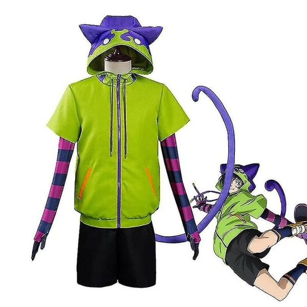 Anime k8 The Infinity Cosplay Kostume Chinen Miya k Eight Cosplay Halloween Fest Cos Outfits 6st/ sæt One Set Suit S