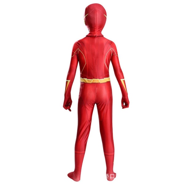 Flash cos tøj film og tv-karakterer stram jumpsuit cosplay tøj scenetøj, Halloween, fest cm 100