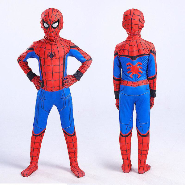 Barn Spiderman Cosplay-kostyme Hjem Spiderman-kostyme Halloween Cosplay-kostyme 120