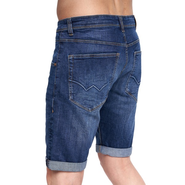 Duck and Cover Herr Musstone Denim Shorts Raw Wash 36R