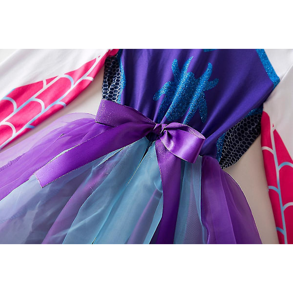 Ghost Spider Inspireret Kostume Spider Gwen Inspireret Kostume Ghost Spider Hoodie Spider Gwen Cosplay Tutu Kjole Spider Fødselsdag 14