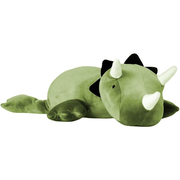 2 kg søde bløde dinosaur-vægtede bamser, 14 tommer grønne Dino fyldte plysdyr, kastepuder, plyschar som krammer legetøj gaver til børn