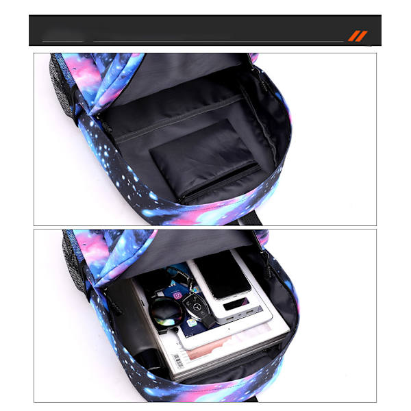 CR7 Youth Fashion -reppu 3 kpl Thunder Black