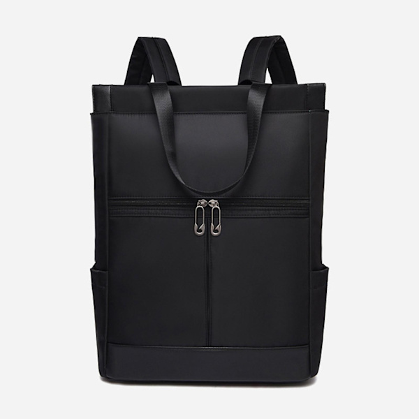 Naisten Cabriolet Tote Daypack Laptop-reppu College School Travel Casual Bag Black