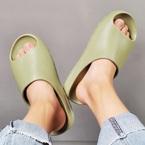 Pillow Slides Sandaler Ultra-bløde hjemmesko - green 36-37