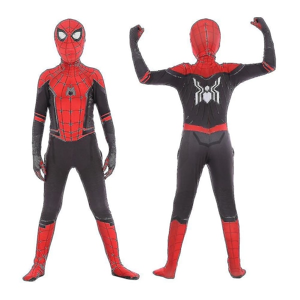 Den fantastiske Spider-man Jumpsuit Spiderman Cosplay Kostume Halloween Voksen / Barn-c 100cm