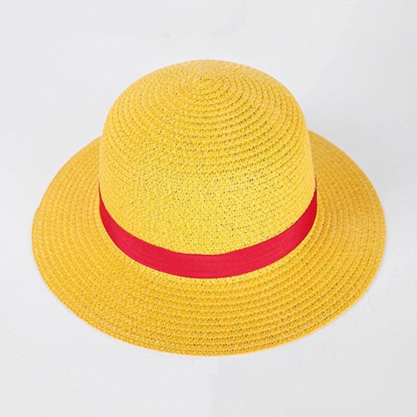 One Piece Hat Anime One Piece Luffy Anime Cosplay Straw Boater Beach Hat Cap Halloween Straw Hat Cos