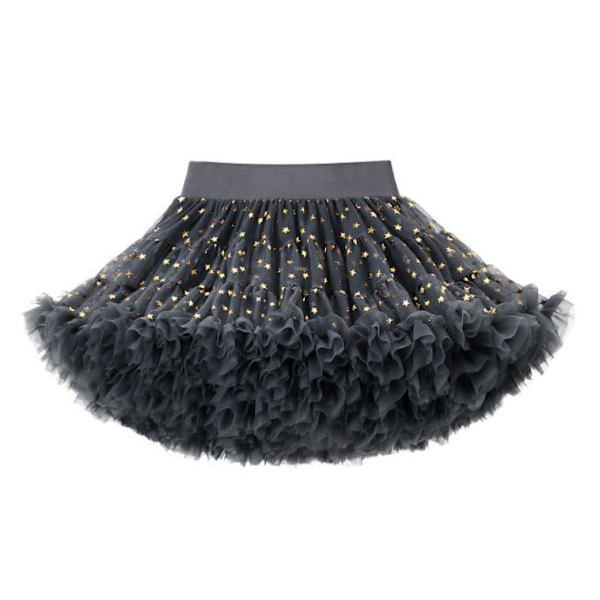 Baby Girls Tutu-mekko Prinsessan syntymäpäiväjuhlamekko - dark grey M