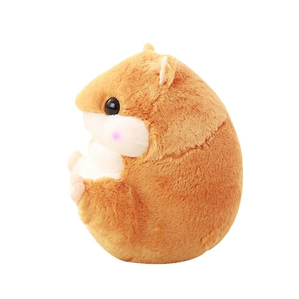Sødt plys hamster bamse legetøj med filt brown Hamster Only