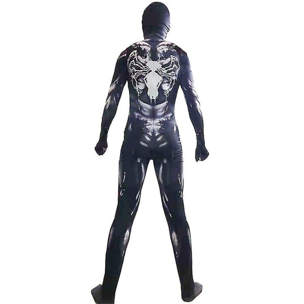 Barn Pojkar Venom Spider-man Cosplay Kostym Party Jumpsuit Finklänning Yz 120-130cm