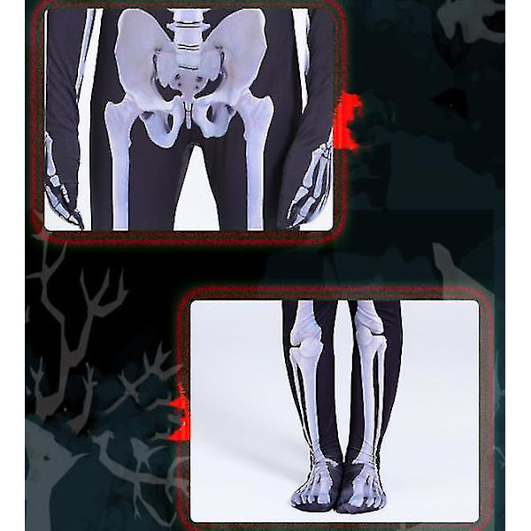 Halloween-asu Luurankoasut lapsille ja aikuisille V 170