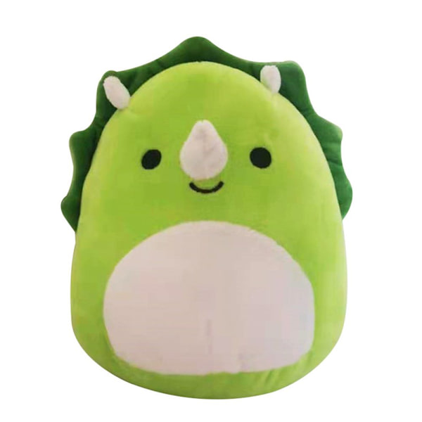 20-25cm Squishmallow Kudde Plyschleksak GRÖN TRICERATOPS GRÖN W